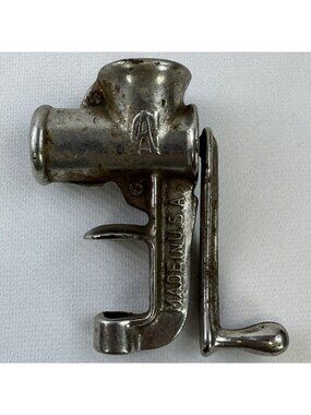 Vintage Salesman Sample Meat Grinder Cast Iron Miniature AC Arcade Made In USA